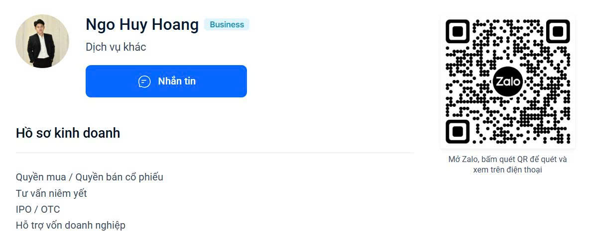 Liên hệ Zalo tư vấn